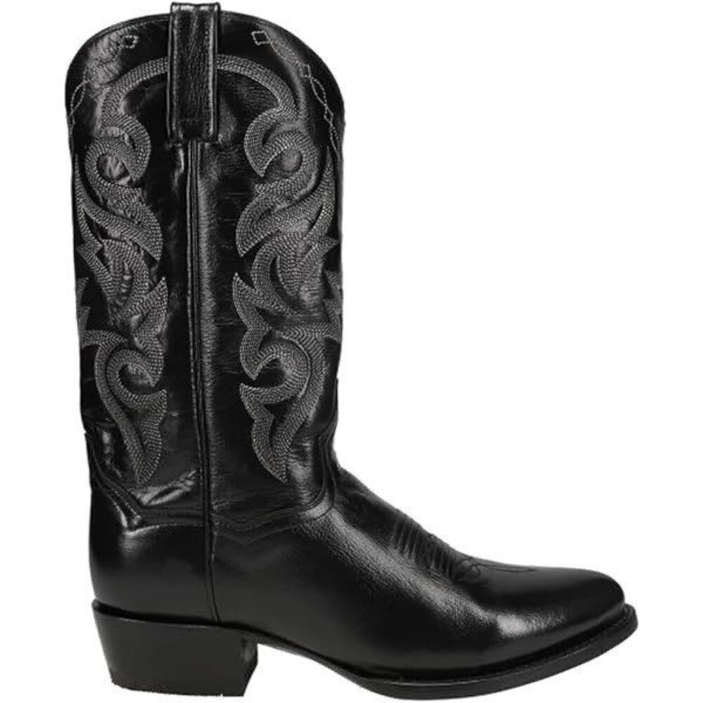 Dan Post Black Men's Size 10 D Pebble Grain Cowboy Boots - Picture 1 of 16